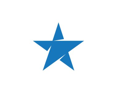 Yıldız simgesi şablon vektör illüstrasyon tasarımı