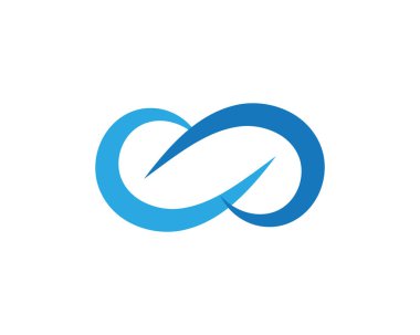Sonsuzluk Tasarımı Vektör Simgesi Logo şablonu tasarımı