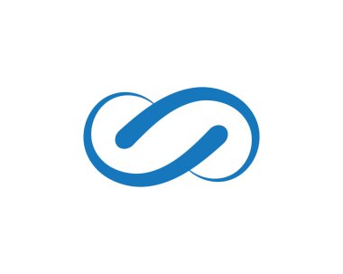 Sonsuzluk Tasarımı Vektör Simgesi Logo şablonu tasarımı