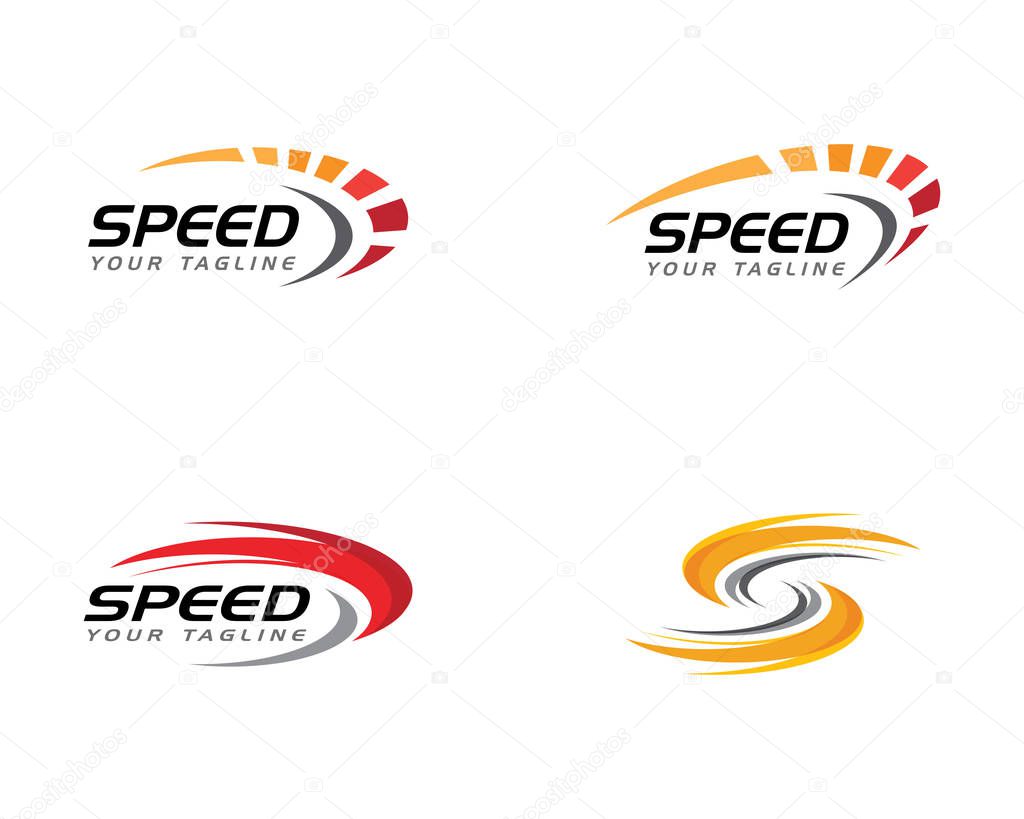 Speed icon simple design illustration vector