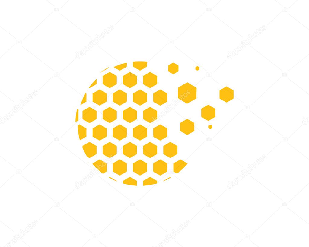 Honeycomb background texture illustration design