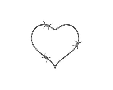 dikenli tel vektör çizim tasarım