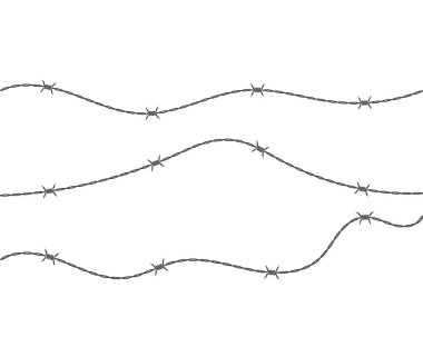 dikenli tel vektör çizim tasarım