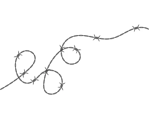 Taggtråd Vektor Illustration Design — Stock vektor