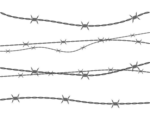 Barbed Wire Vector Illustration Design — Stock Vector
