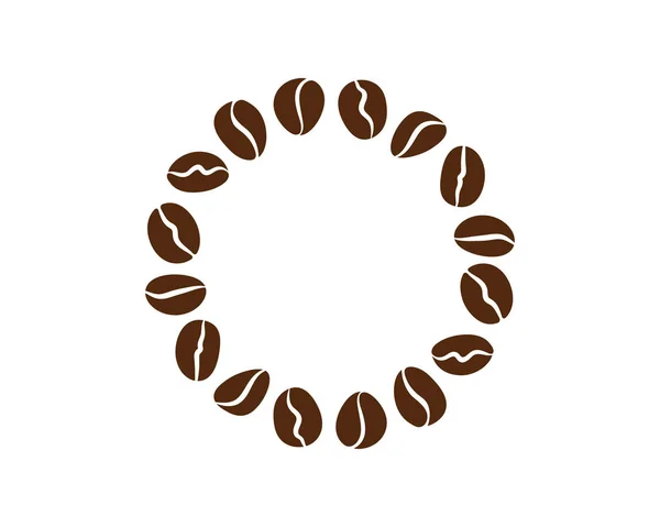 coffee bean icon vector illustration template