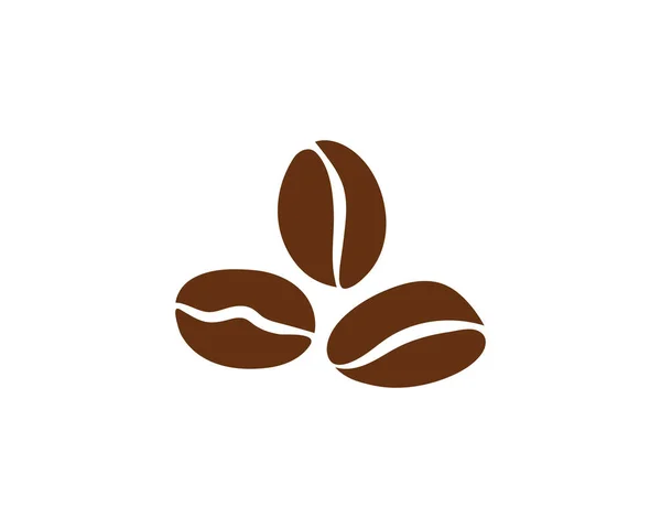 コーヒー豆のアイコンベクトルイラストテンプレート — ストックベクタ