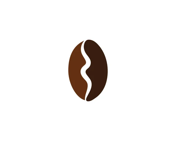 Kaffeebohnen Symbol Vektor Illustration Vorlage — Stockvektor