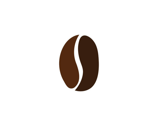 coffee bean icon vector illustration template
