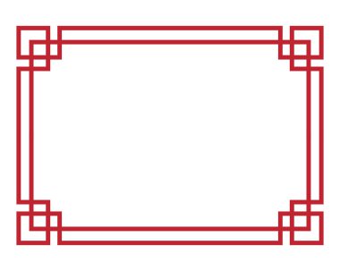 Çin sınır vektörü illüstrasyon tasarım şablonu