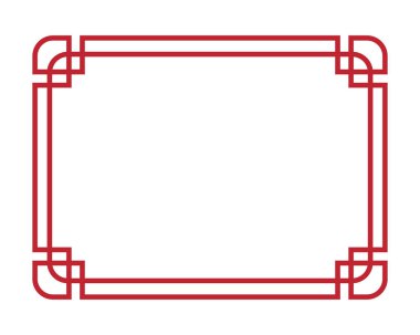 Çin sınır vektörü illüstrasyon tasarım şablonu