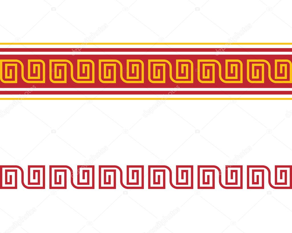 Chinese border Vector illustration design template