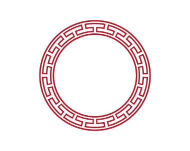 Çin sınır vektörü illüstrasyon tasarım şablonu