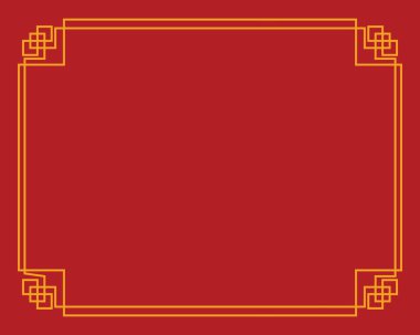 Çin sınır vektörü illüstrasyon tasarım şablonu