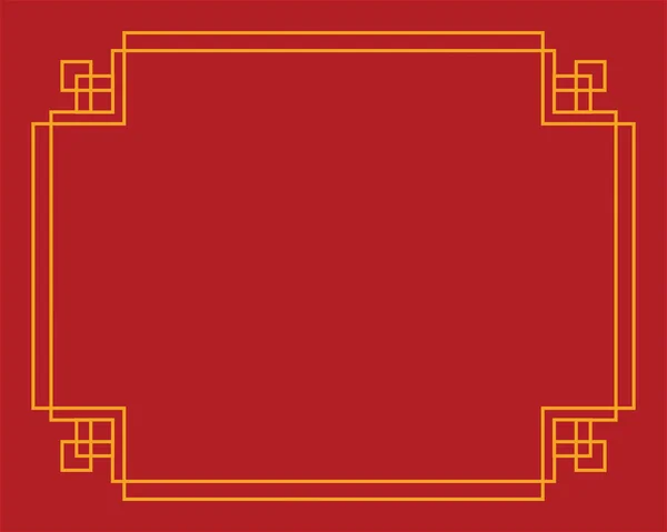 Design de frontière chinoise — Image vectorielle