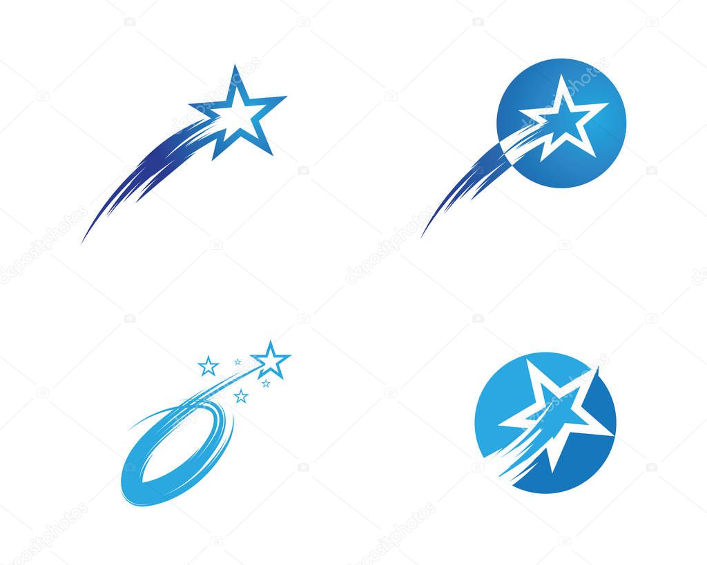 Star icon Template vector illustration design