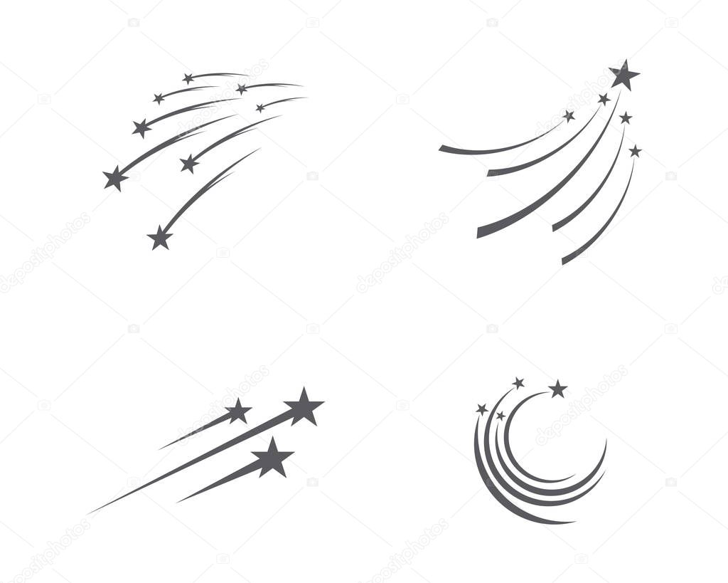 Star icon Template vector illustration design