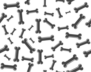 Kemik simgesi vektör illüstrasyonu