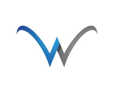 W Harfi Logo Şablonu