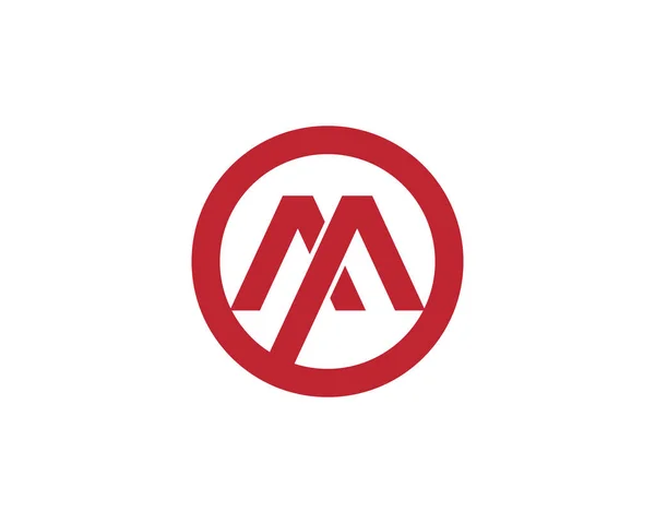 M Carta Logo Template vector — Vetor de Stock
