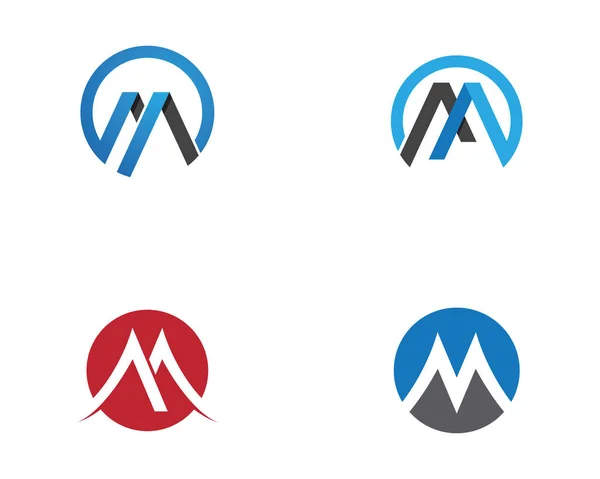 M Logo briefsjabloon vector — Stockvector