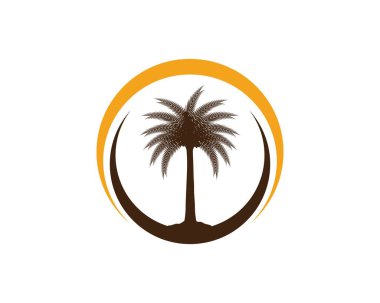 Tarih ağaç simge vektör çizim logo şablonu