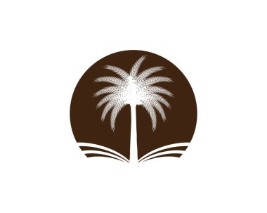 Tarih ağaç simge vektör çizim logo şablonu