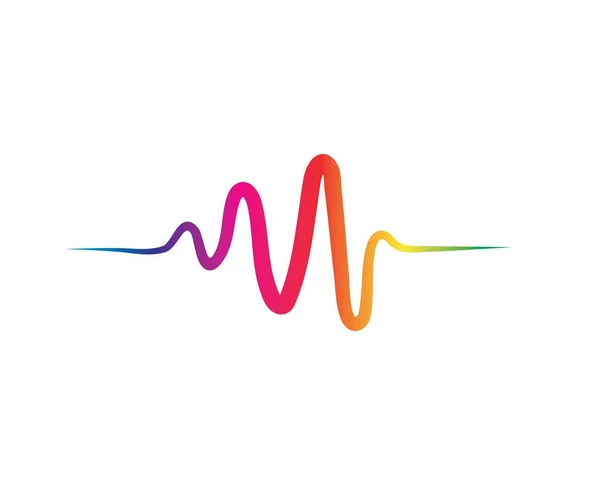 Sound waves vector illustration — Stock Vector