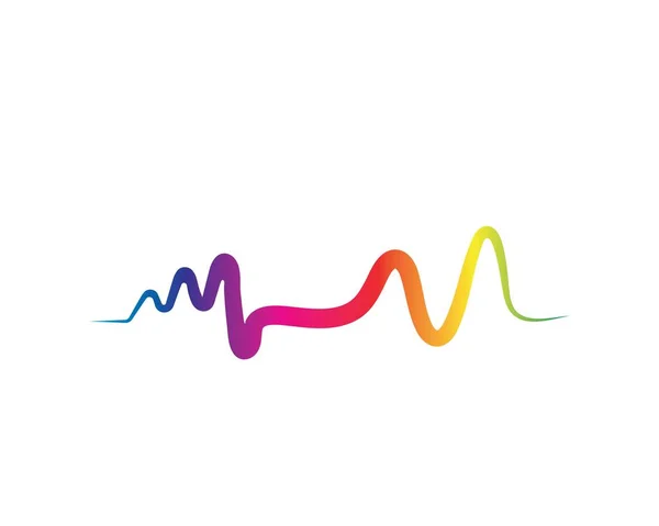 Sound waves vector illustration — Stock Vector