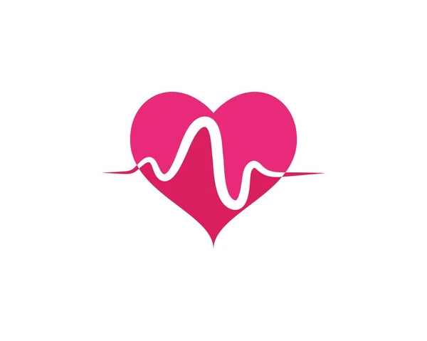 Medische heartbeat pulse pictogram illustratie — Stockvector