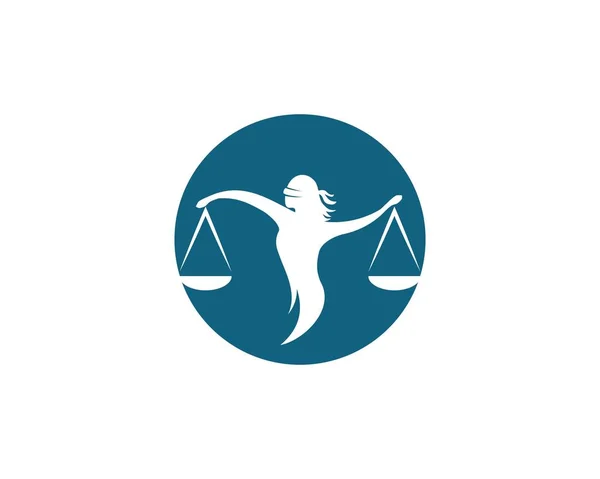 Modèle de logo d'avocat icône vectorielle — Image vectorielle