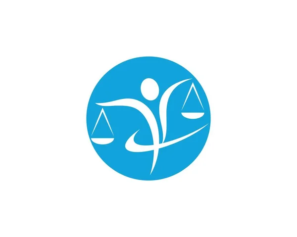 Ícone vetor modelo logotipo advogado — Vetor de Stock