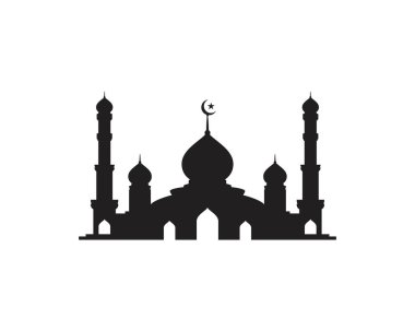 Cami Moslem simge vektör Illüstrasyon