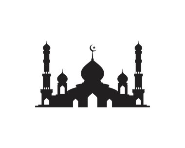 Cami Moslem simge vektör Illüstrasyon