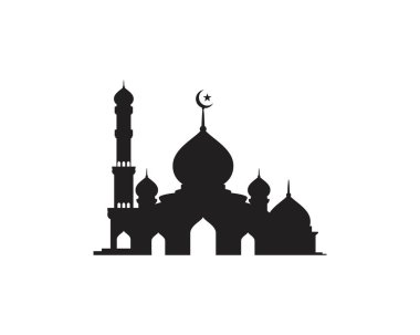 Cami Moslem simge vektör Illüstrasyon