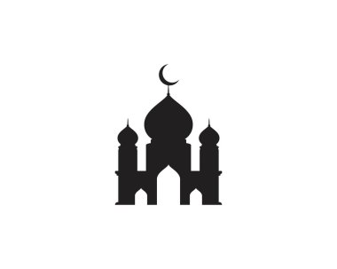 Cami Moslem simge vektör Illüstrasyon