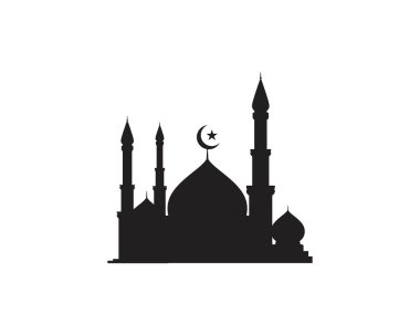 Cami Moslem simge vektör Illüstrasyon
