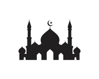 Cami Moslem simge vektör Illüstrasyon