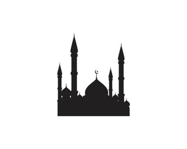 Cami Moslem simge vektör Illüstrasyon