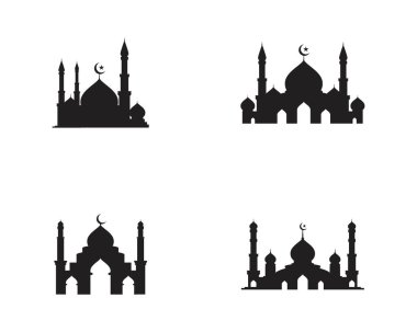 Cami Moslem simge vektör Illüstrasyon