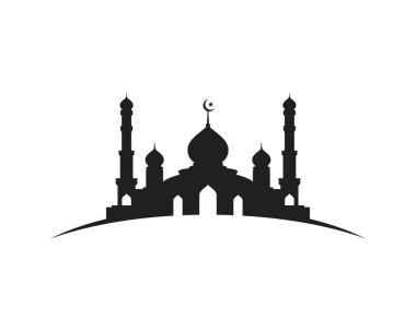 Cami Moslem simge vektör Illüstrasyon