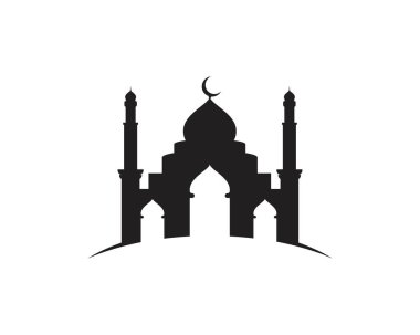 Cami Moslem simge vektör Illüstrasyon