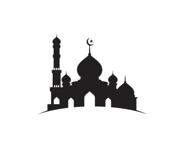 Cami Moslem simge vektör Illüstrasyon