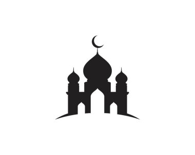 Cami Moslem simge vektör Illüstrasyon