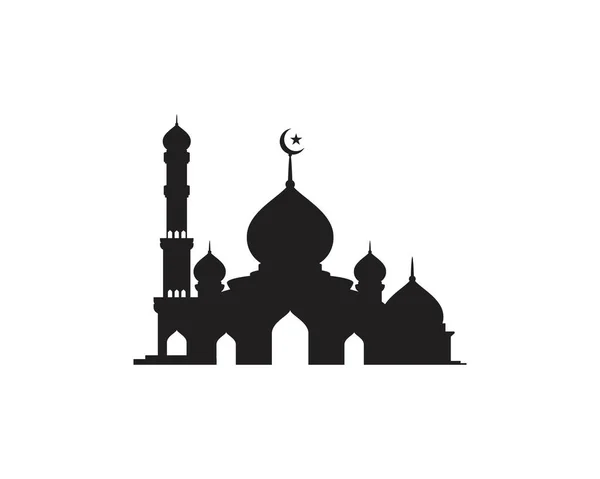 Mosque Moslem icono vector Ilustración — Vector de stock