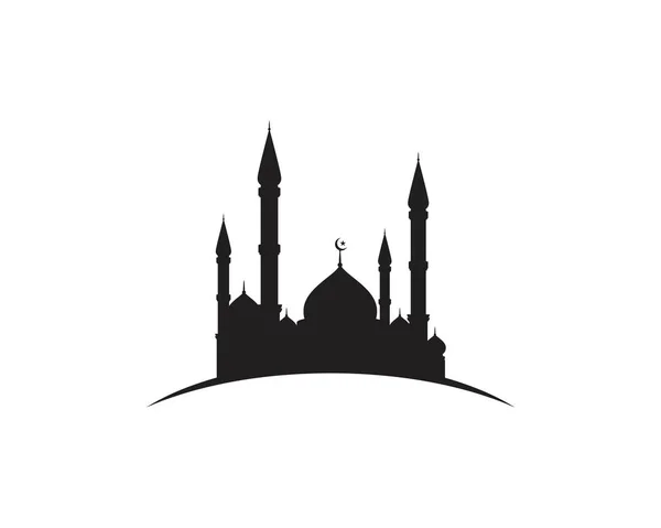 Mosque Moslem icono vector Ilustración — Vector de stock