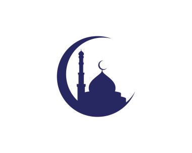 Cami Moslem simge vektör Illüstrasyon