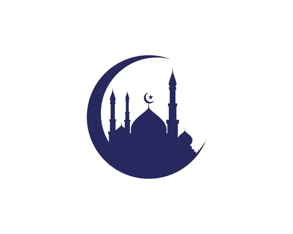Mecset a mohamedán ikon vektoros illusztráció — Stock Vector