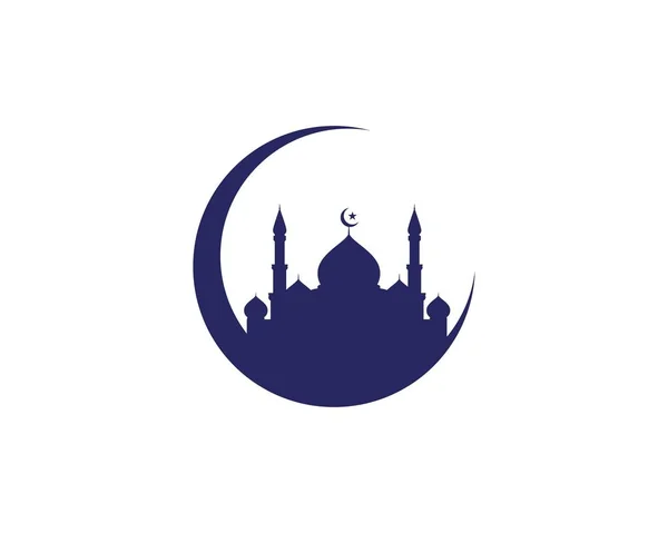 Moschee muslimische Ikone Vektor Illustration — Stockvektor