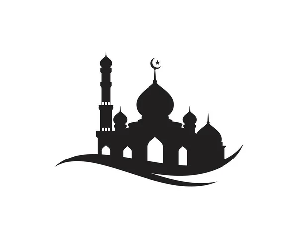 Mosque Moslem icono vector Ilustración — Vector de stock